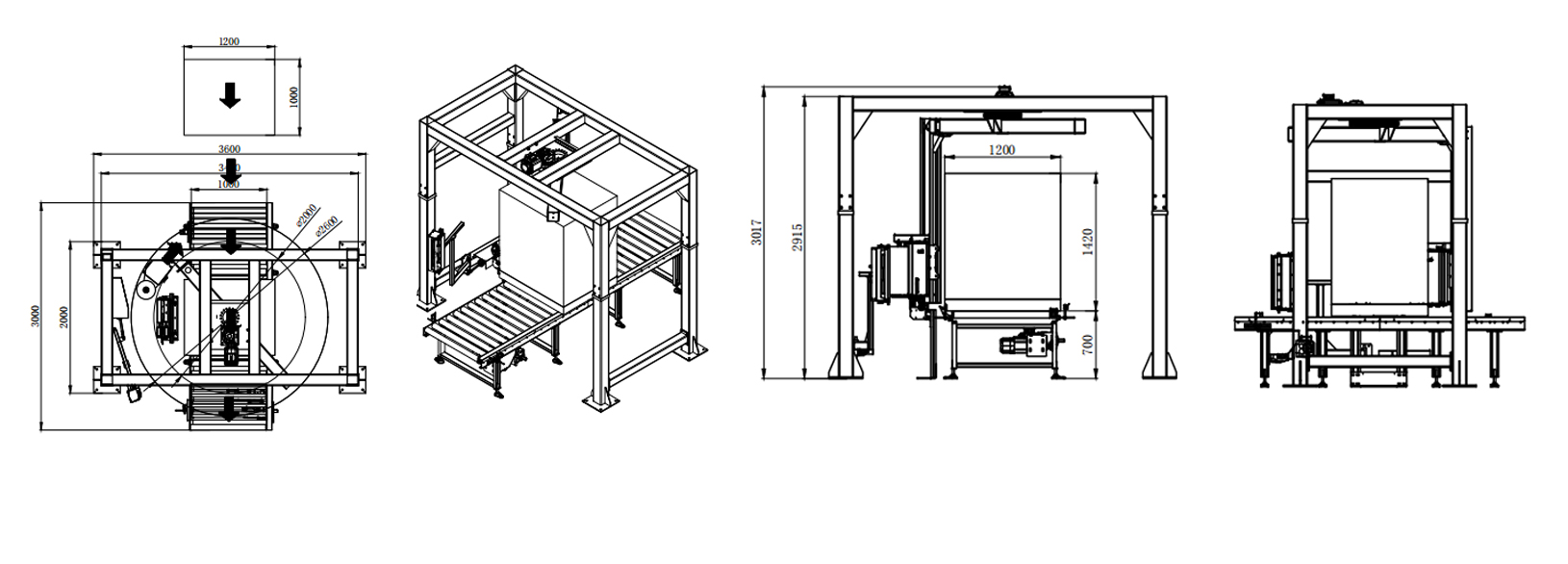 MP402 全自動在線式懸臂纏繞機(圖1)